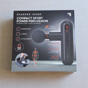 Sharper Image Compact Power Percussion Portable Deep Tissue Massager, SEALED